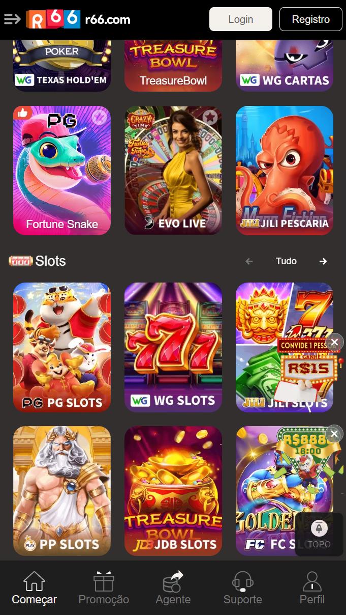 Variedade de Jogos Online Oferecidos